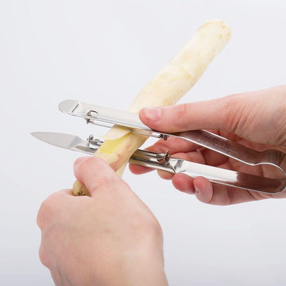 Westmark Asparagus and Vegetable Peeler, 6.9 x 0.6 x 2.4 inches, Silver