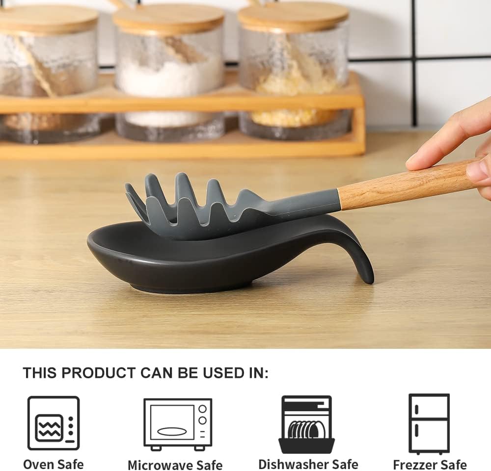 Nihow Ceramic Pot Lid Holder While Cooking for Kitchen Counter/Stove Top