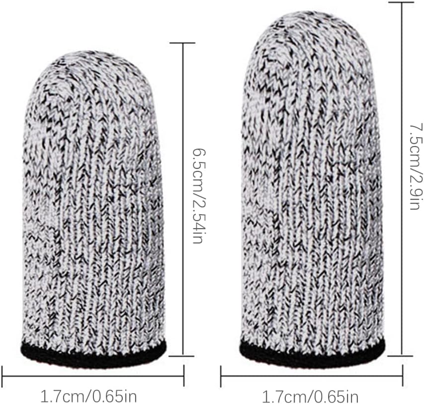 12PCS Finger Cots Cut Resistant Protector,Finger Covers for Cuts