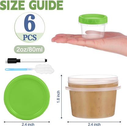 10 oz Plastic Containers with Lids, 12 Pack Stackable Small Freezer Container, Reusable Clear Food Storage Meal Prep Containers for Snack Fruit, Microwave & Dishwasher Safe