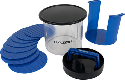 RAZOR Burger Press Caddy for Perfect Shaped Patties On The Go