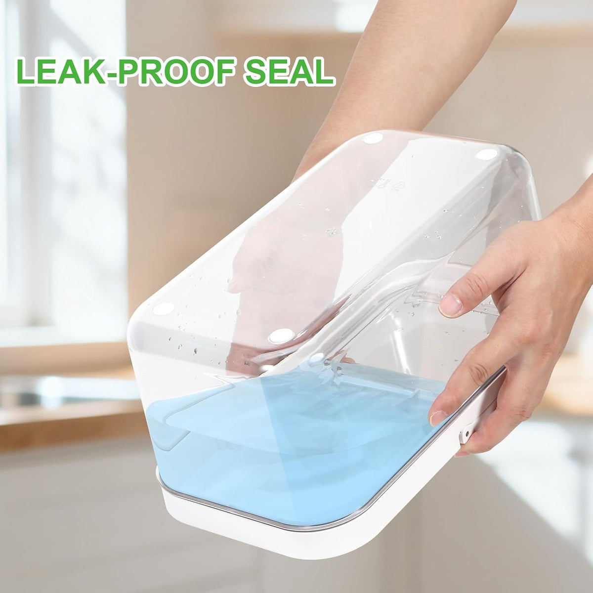 TBMAXS Versatile Storage Container Bin with Pop-up Lid & Scoop, Rice Flour Container Dog Cat Food Storage Container, Laundry Room Organization Household Essentials Kitchen Pantry Organizers