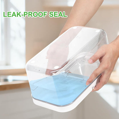 TBMAXS Versatile Storage Container Bin with Pop-up Lid & Scoop, Rice Flour Container Dog Cat Food Storage Container, Laundry Room Organization Household Essentials Kitchen Pantry Organizers