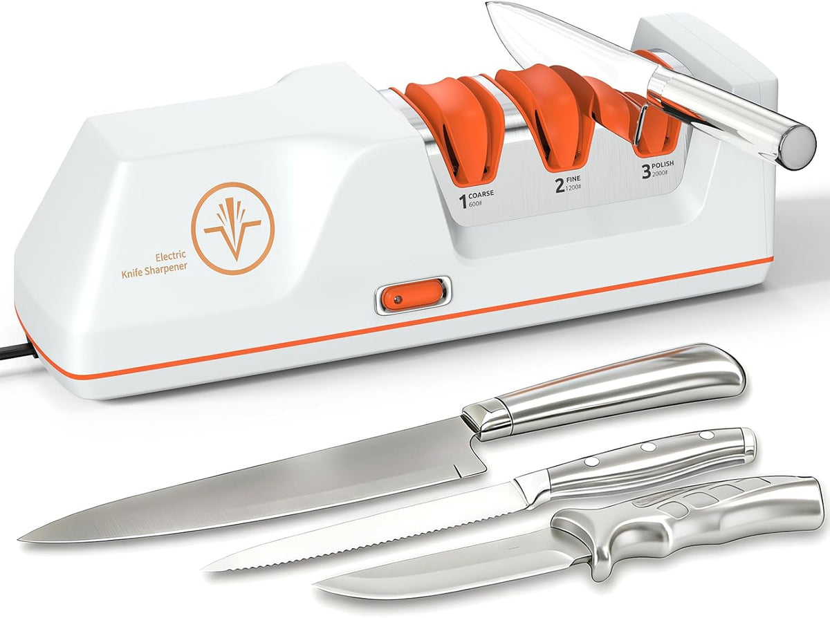 VIDOME Professional 3-Stage Electric Knife Sharpener