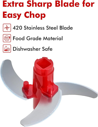 GDL Food Chopper, Vegetable Chopper, Pull String Onion Chopper Dicer, 800ML