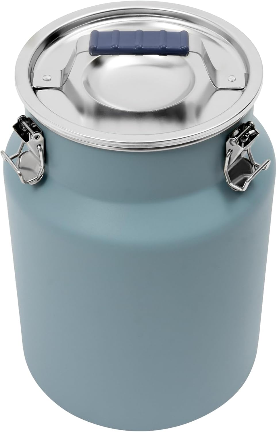 Sealed Rice Storage Container, 12L/3gal Stainless Steel Kitchen Food Storage Bin with Lids Locking Clamp, Airtight Canisters Container for Flour Rice Cereal Grain Coffee Bean (Red)