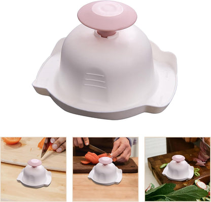 Hemoton Food Safety Holder for Mandoline Slicer 2 Pack Vegetable Slicer Finger Protector Kitchen Gadget Hand Guard 4.33X3.93X2.36 Inch Stable Grip for Safe Cutting and Grating