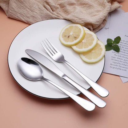 Portable Stainless Steel Flatware Set, Travel Camping Cutlery Set, Portable Utensil Travel Silverware Dinnerware Set with a Waterproof Case (Pink)