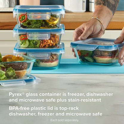 Snapware Snapware 6cup total solution rectangle food storage container glass, 9.3 Ounce (1112403)