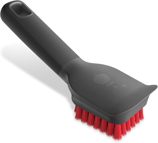 Weber Cool Clean Scraper Brush – Multipurpose Grill Brush & Scraper Safe for All Weber Grates and Cookboxes, Comfortable No-Flex Handle