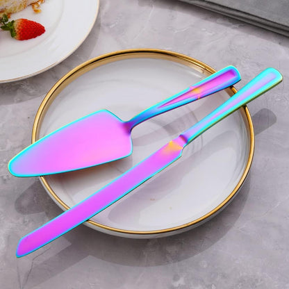 GoGeiLi Stainless Steel Wedding Cake Cutting Set