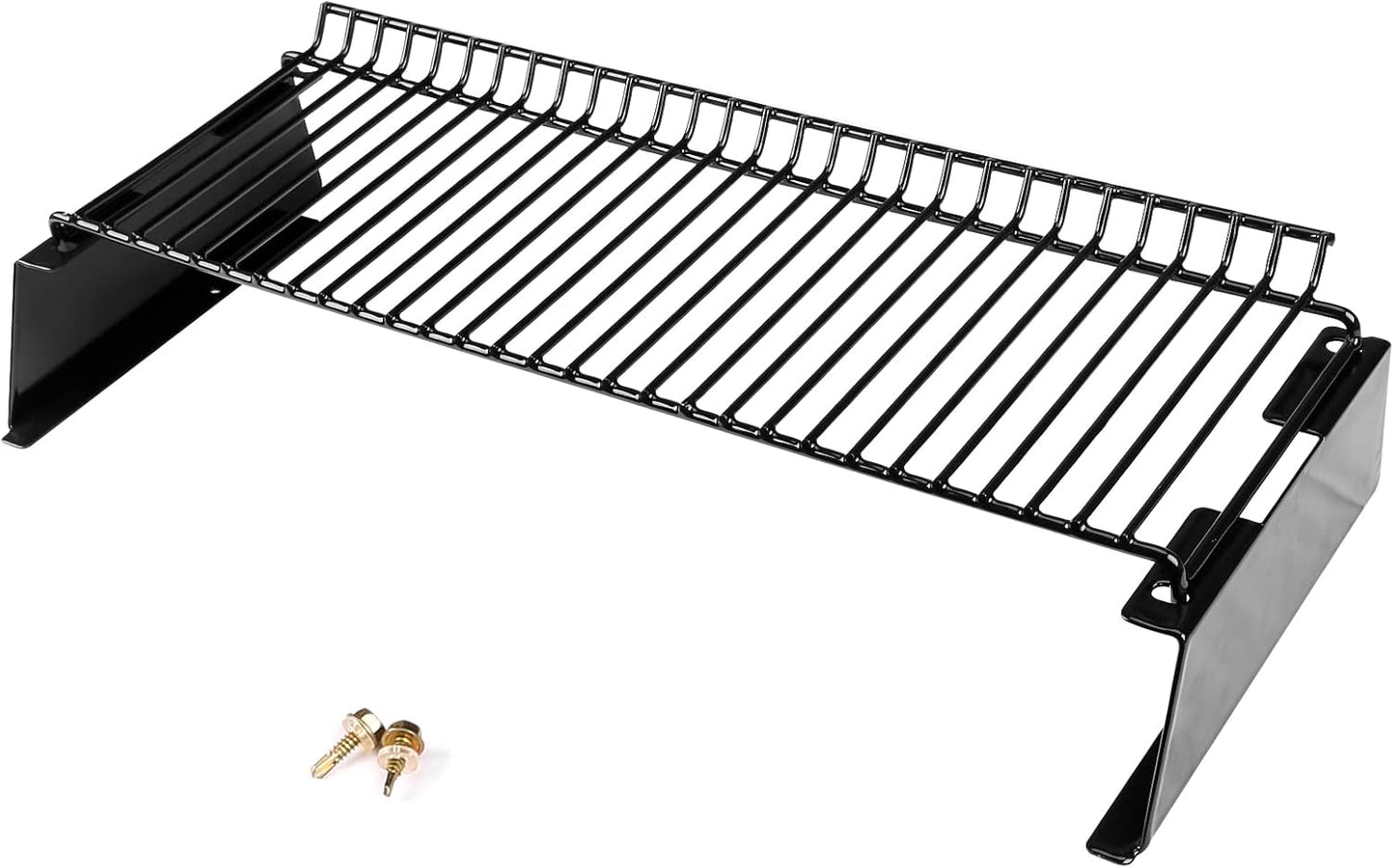 Utheer 2-Pack Griddle Warming Rack for Blackstone 28" Griddles, Stainless Steel Flat Top Grill Accessories | Reversible Rack Adds Prep Space, Foldable Clip-On Design Expands Cooking & Holding Area