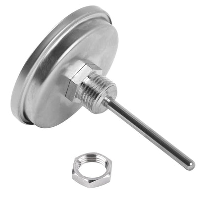 GasSaf Lid Thermometer Temperature Gauge Replacement for Nexgrill, Grill master 720-0697, Charmglow 720-0234, Aussie, Brinkman, Members Mark and Other Gas Grill, Oval Stainless Steel Heat Indicator