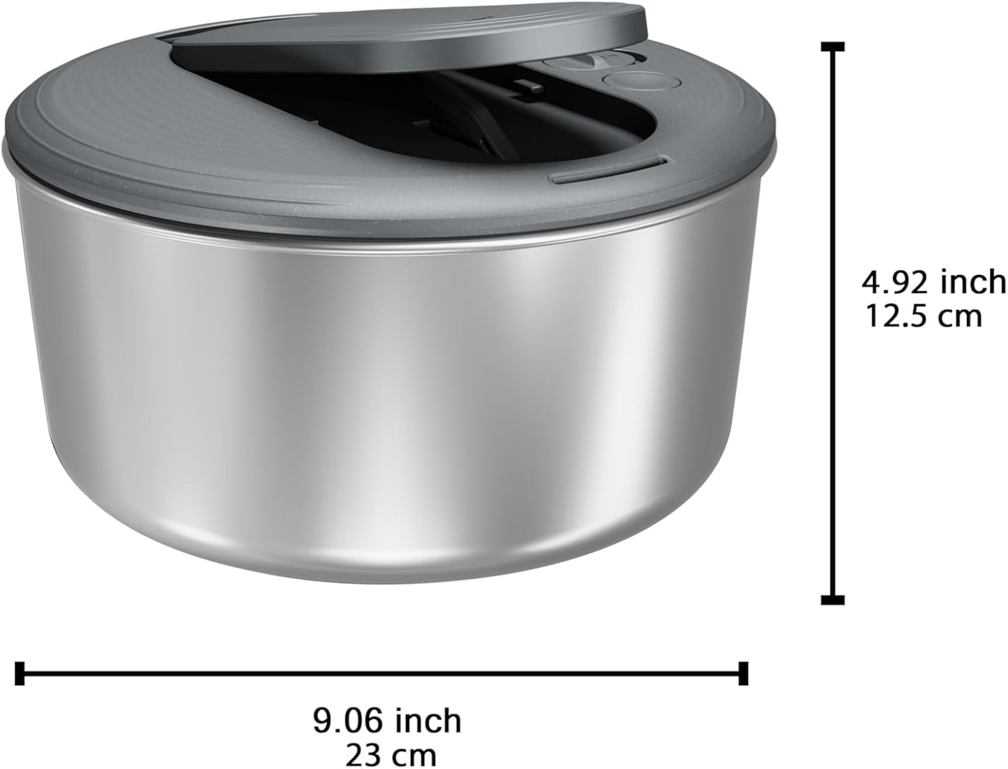 Zyliss Swift Dry Salad Spinner - Fruit Cleaner & Lettuce Spinner with Push Pump - Non-Slip Bowl - Dishwasher Safe - Large