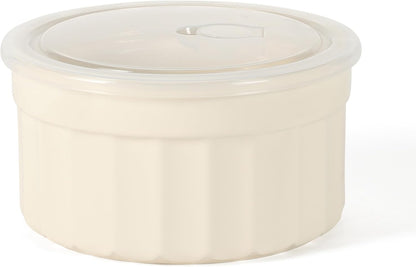 Martha Stewart Shadowbrook 5-Piece Borosilicate Glass Storage Container Set – Airtight Locking Lids, 21.6 oz Meal Prep, Leftover & Lunch Containers, Microwave, Oven & Dishwasher Safe