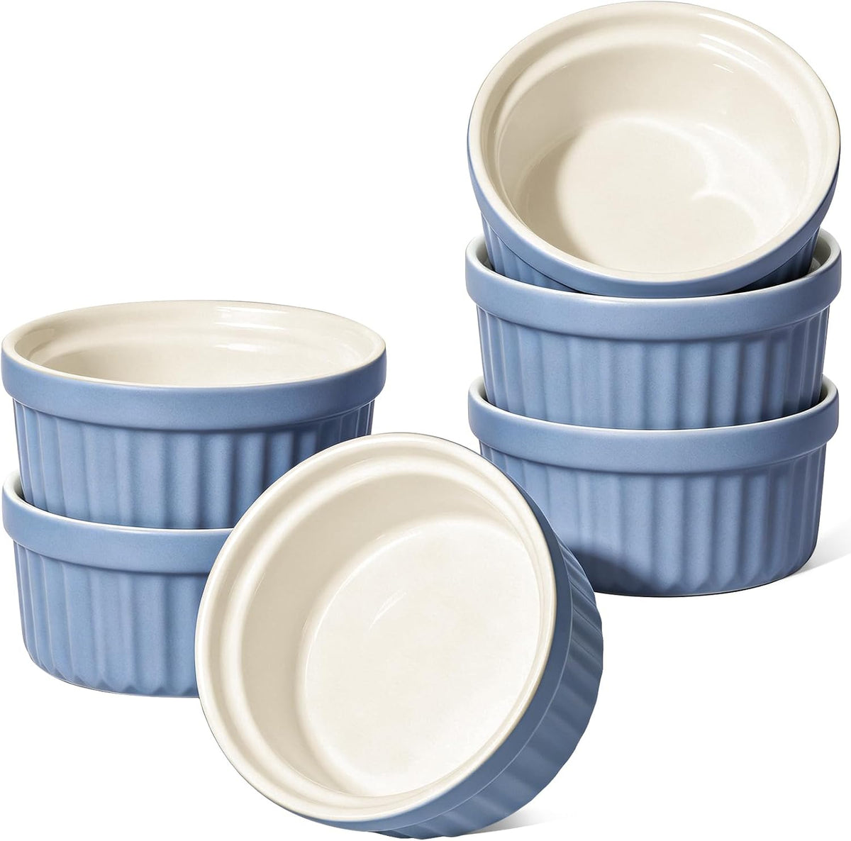 LE TAUCI Sauce Cups 2 OZ, Set of 6, White