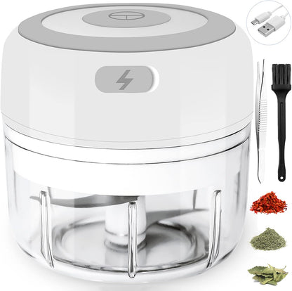 Electric-Herb-Grinder-Large-3.4oz-USB Rechargeable Fresh Herbs and Spices