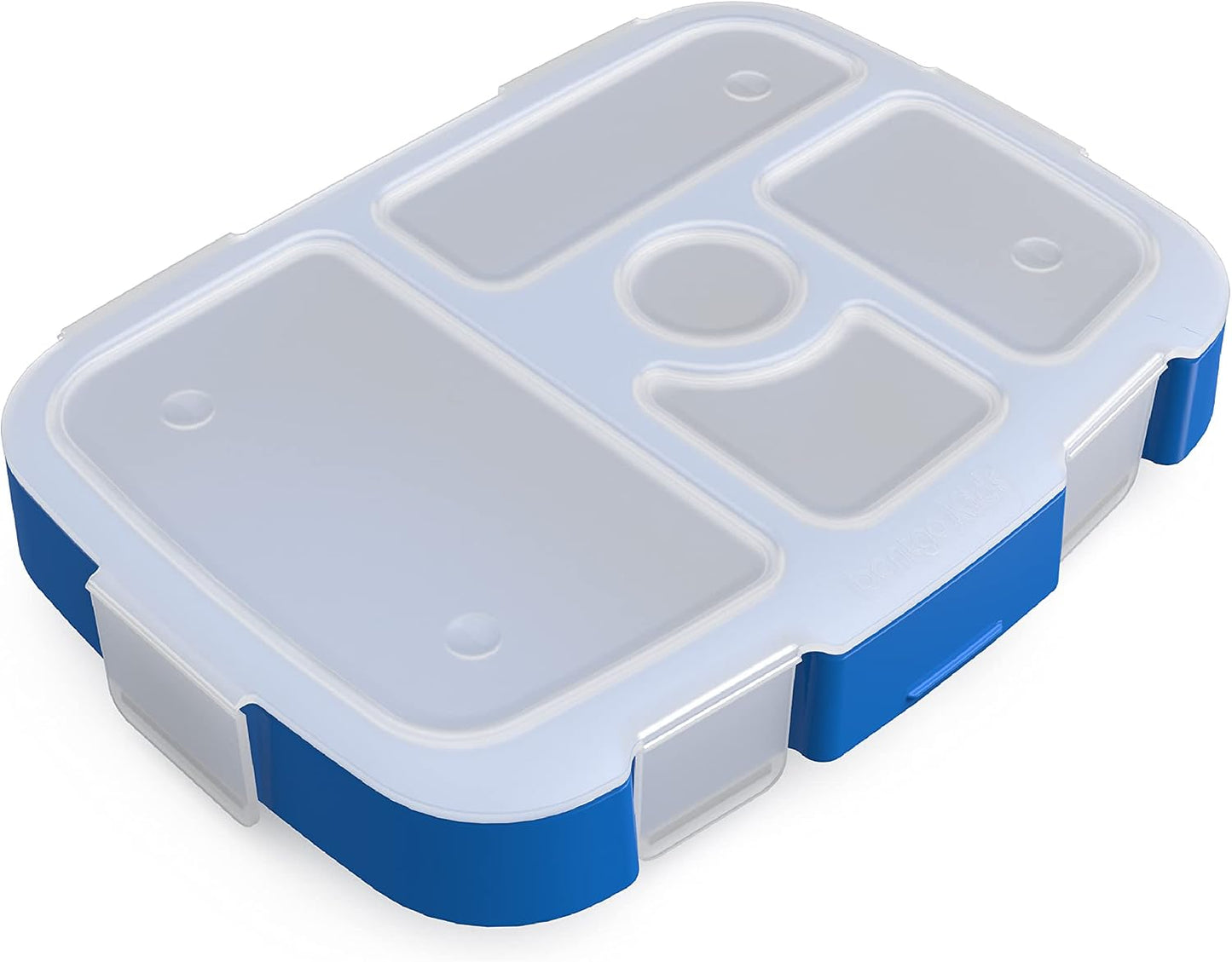 Bentgo® Kids Tray with Transparent Cover - Reusable, BPA-Free, 5-Compartment Meal Prep Container with Built-In Portion Control for Healthy, At-Home Meals & On-the-Go Lunches (Coral)