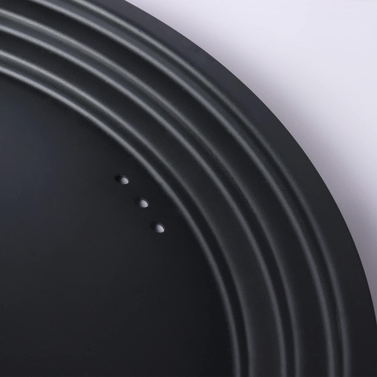 Meyer Universal Lids 6.25" | 7" | 8" Stainless Steel, Pots and Pans Cookware Stacking Lids, Replacement Cooking Stackable Lids, Small, Matte Black with Gold Accent Knob, Accent Series, 6.25-7-8 inch