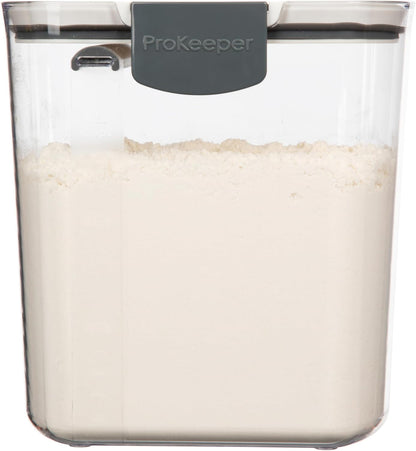 ProKeeper Flour Storage Container, 4-Quart, BPA-Free Plastic, Dishwasher Safe