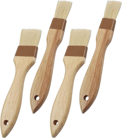 LALOFE Pastry Brush Natural Bristle Set, 1 & 1.5 Inch