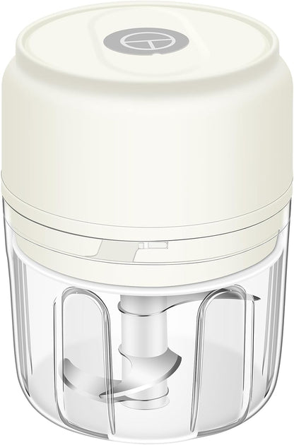 Garlic Chopper, 250ML Garlic Mincer, Electric Mini Food Processor