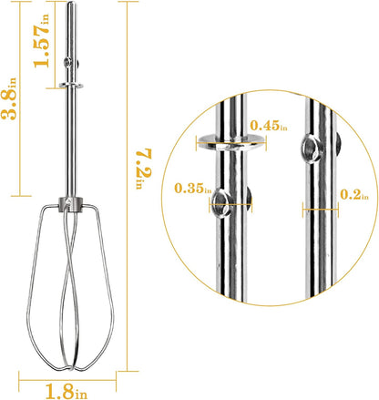 Hand Mixer Beaters Attachments for KitchenAid, KHM2B, Stainless Steel