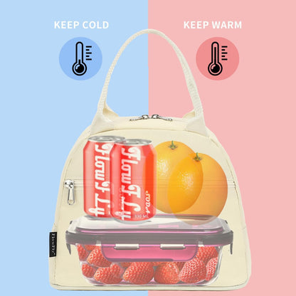 FlowFly Insulated Lunch Cooler Bag - Tote Bag Organizer for Women/Men, Black - Colors A