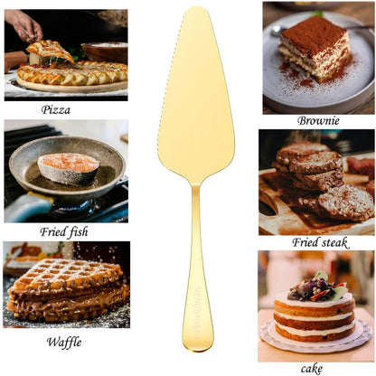 5x Cake Server Pie Holder Transfer Triangular Spade Spatula for Pizza Cake