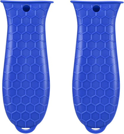 10Pcs Cast Iron Handle Cover, Silicone Pot Holders