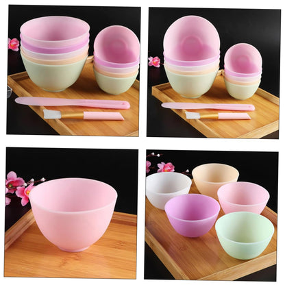 Baluue 6pcs Silicone Bowl for Clay Mask Mask Mixing Bowl Set Safe Easy to Use for Facial Diy