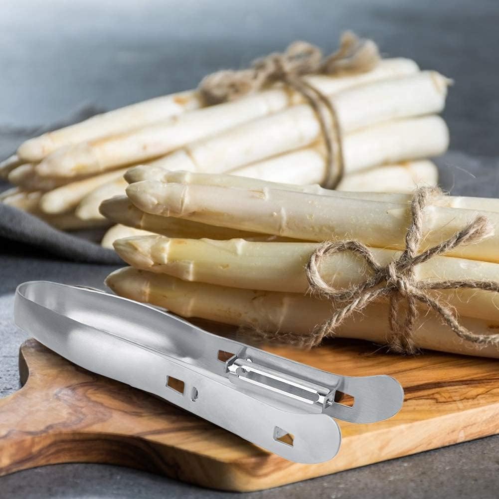 Asparagus Peeler Stainless Steel Peeler Vegetable Peeler Kitchen Peeler Double Sided Carrot Peeler fruit Peeler Potatoes Peeler Multi Function Tomato Potato Remover Kitchen Tool