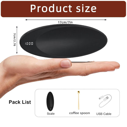 0.1g Rechargeable Portable Tea Scale - Coffee & Loose Leaf