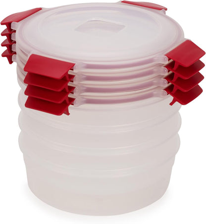 Joseph Joseph Nest Lock Plastic BPA Free Food Storage Container Set with Lockable Airtight Leakproof Lids, 10-Piece, Multi-Color