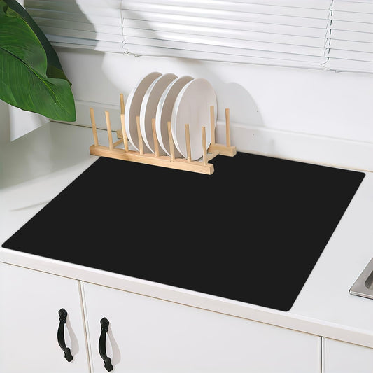 Super Large Silicone Mat, 120"x24" Silicone Mats for Kitchen Counter, Non-slip Heat Resistant Mat,Thicken Kitchen Counter Mat, Waterproof Countertop Protector for Craft (Black)