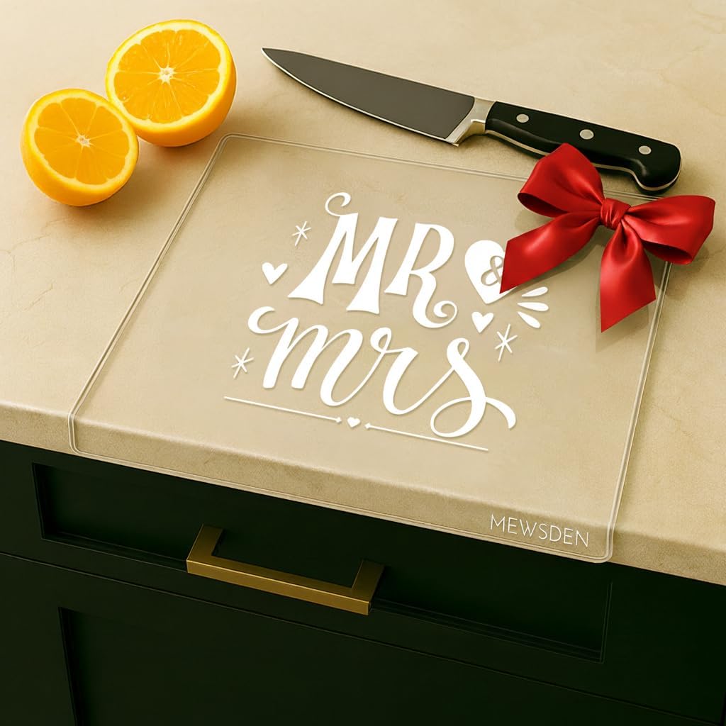 Acrylic Cutting Board with Counter Lip, Clear Cutting Boards for Countertop Protector, Cutting Board for Kitchen Counter, Non-Slip Dough Mat, Kitchen Decor Gadgets House Warming Gifts(24"x18")