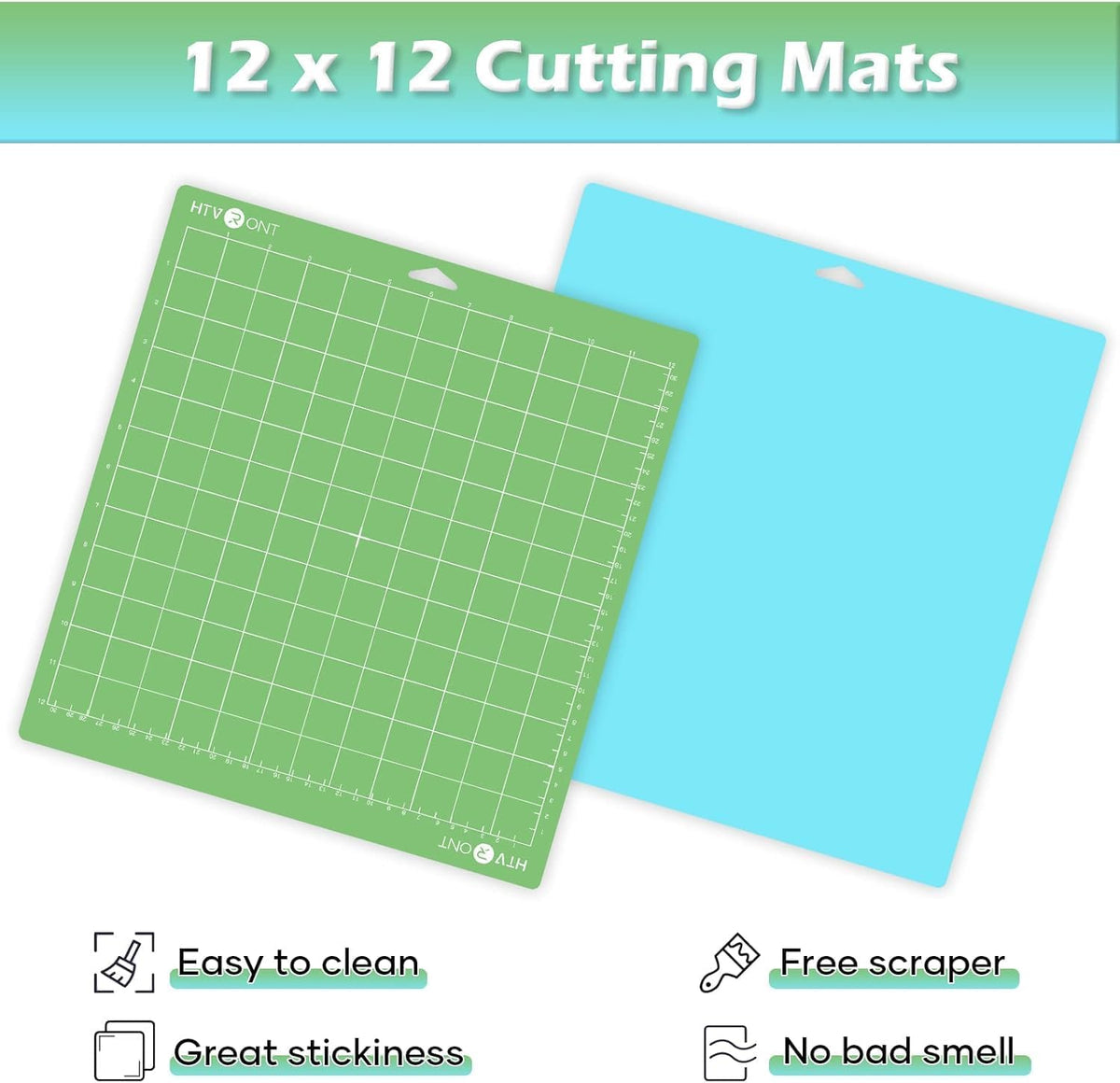 HTVRONT Cutting Mats 12x12, Compatible with Cricut Maker/Explore