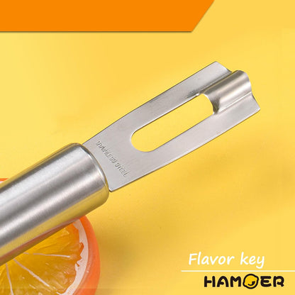 Chef-level Citrus Channel Knife U-Shaped Stainless Steel Blade