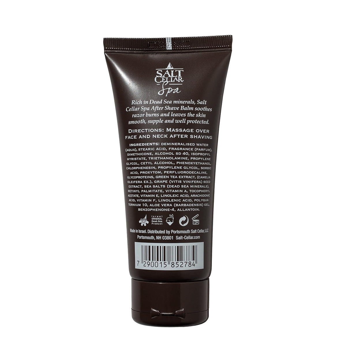 Salt Cellar Dead Sea Aftershave Balm – All-Natural Men’s After Shave with Botanical Extracts. Soothes Razor Burn, Hydrates Skin, and Absorbs Fast. Paraben-free. (Dead Sea Minerals)