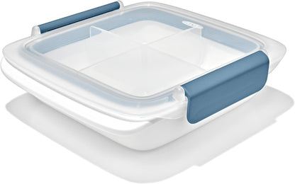 OXO Good Grips Prep & Go Snack & Dip Container, Snack Fuss-Free on the Move, Leakproof Reusable Small Meal Food Storage and Lid, Food Containers with Lids, Snack Organizer, 1.6 Cups/0.4 L
