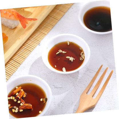 ABOOFAN 10pcs Unbreakable Plastic Dipping Bowls Small Round Sauce Dishes for Appetizers Dishwasher Safe for Sushi BBQ and Party Serving