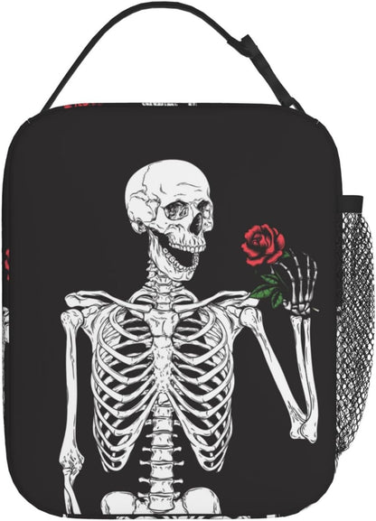 Black Cat Reusable Lunch Box Food Bag Insulated Lunch Bag for Teenage Boys Girls School Beach