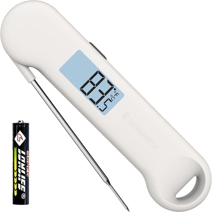 0.5 Sec Instant Read Meat Thermometer Digital for Outdoor Fryer, Black
