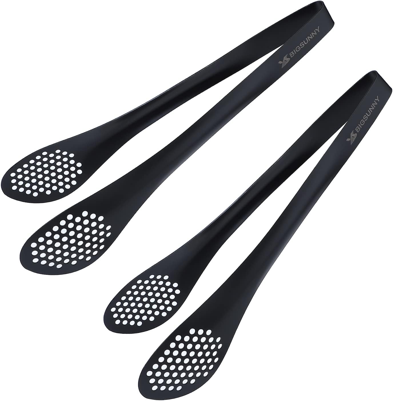 MSY BIGSUNNY Chef Kitchen Tongs Stainless Steel Food Serving Tongs Set Buffet tongs (silver 7" 9" & 11", 3 pack)