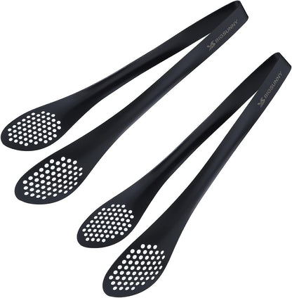 MSY BIGSUNNY Chef Kitchen Tongs Stainless Steel Food Serving Tongs Set Buffet tongs (silver 7" 9" & 11", 3 pack)
