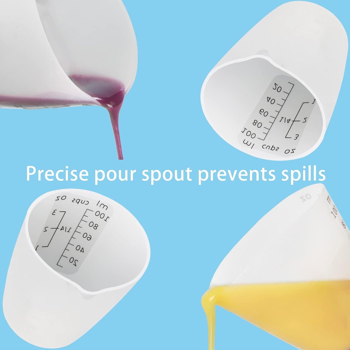 Creahaus Silicone Measuring Cups Tool Kit for Resin, Non-Stick 250 & 100ml Epoxy Mixing Cups, Reusable Resin Supplies with Silicone Mat, Stir Sticks, Pipettes, Cups for Molds, Jewelry Making