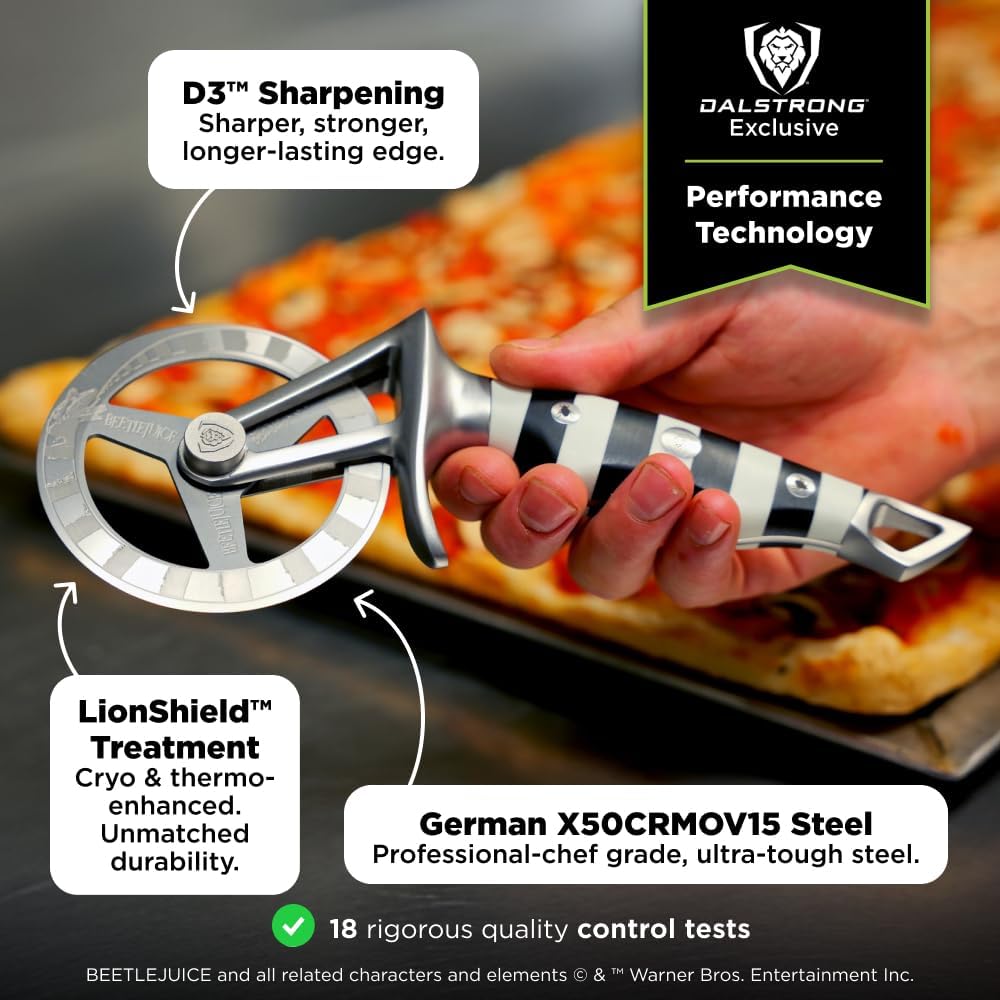 Dalstrong Beetlejuice Pizza Wheel Cutter