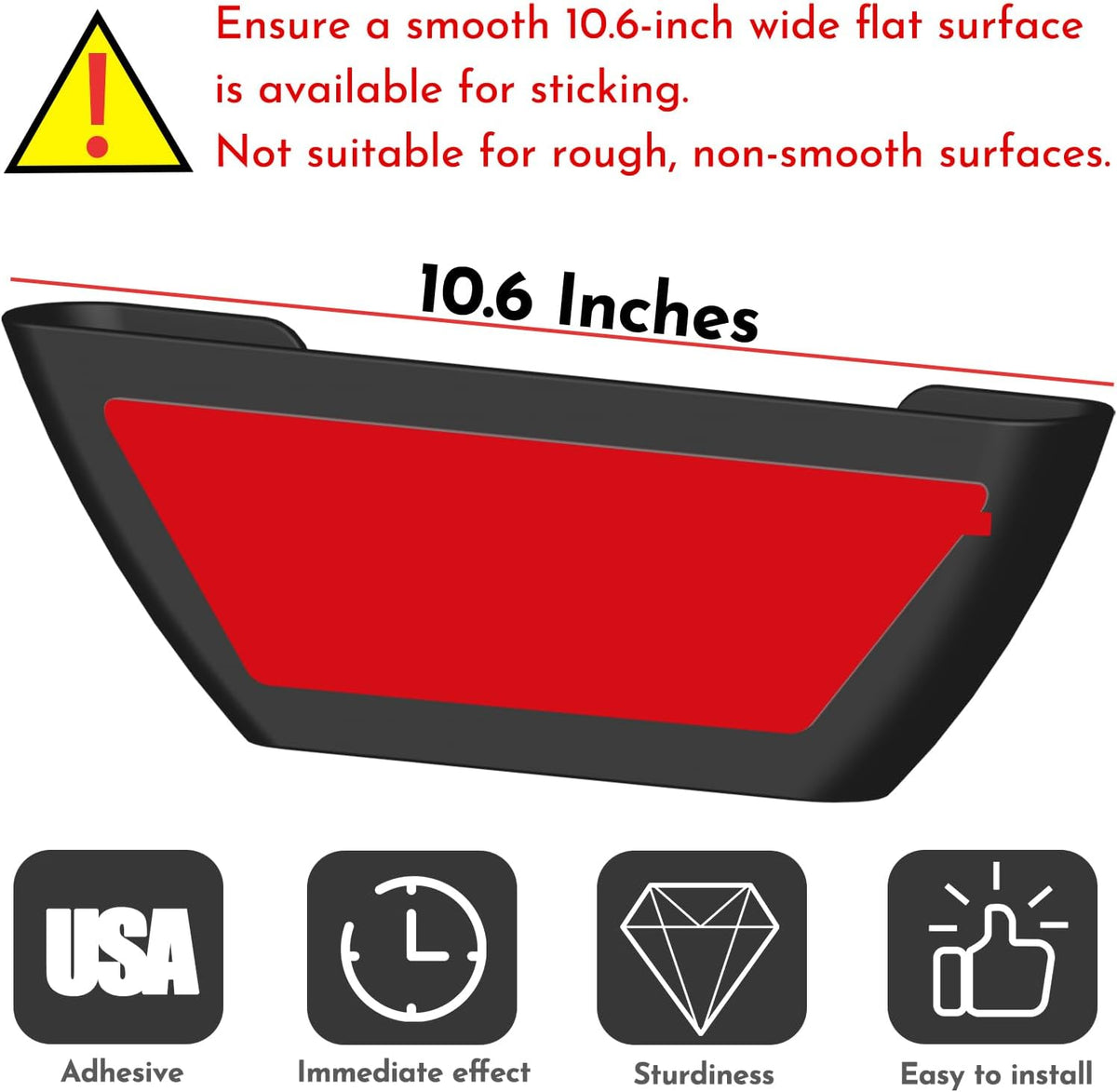 Universal Pot Lid Organizer for Cabinet - Upgraded Patented Niceyos Inside Cabinet Door Wall Mount Pan Top Storage Organizer Rack Holder for Kitchen, Fits 6" to 13" (Black)