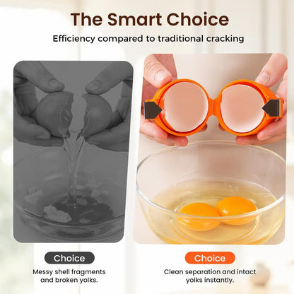 3 Pcs Egg Shell Opener, Portable Egg Separator Tool for Baking，Mix