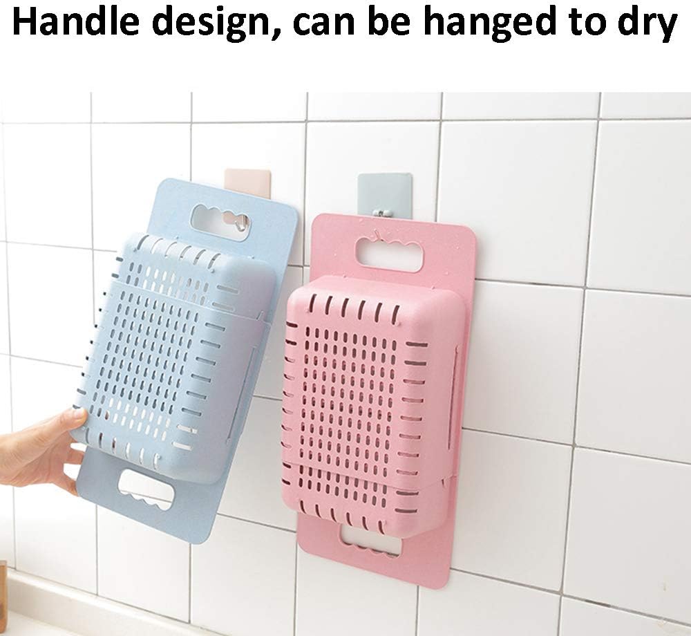 Collapsible Over The Sink Colander Dish Fruit Vegetable Strainer Drainer Basket for Kitchen Set of 1 (Pink Color)